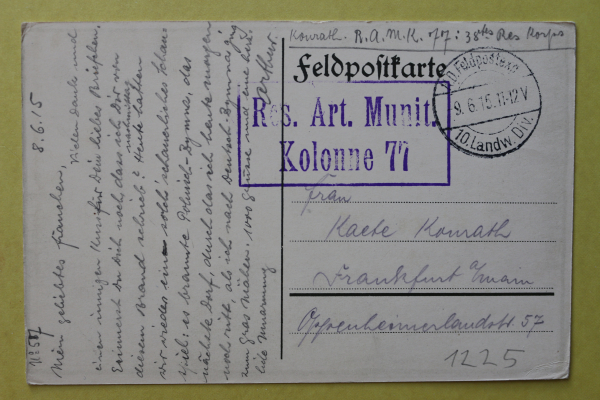 Postcard PC Czerwone burning 1915 Poland Polska